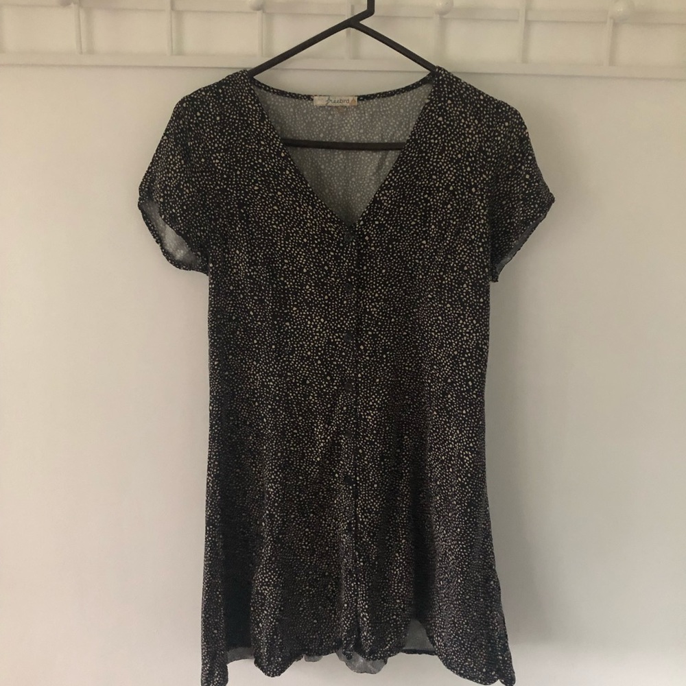 Free bird dress w/buttons down front